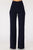 High Waist Pants With Self Fabric Buckle Detail On The Waist