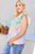 Plus Size Round Neck Ruffle Sleeve Front Pocket Tie Dye Knit Top