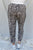 Plus Brown Leopard Print Two Pocket Joggers Pants