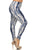 Plus Size Tie Dye Print, Full Length Leggings In A Slim Fitting Style With A Banded High Waist