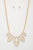 Marquise Rhinestone Link Metal Necklace