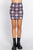 Argyle Jacquard Sweater Mini Skirt