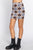 Argyle Jacquard Sweater Mini Skirt