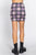 Argyle Jacquard Sweater Mini Skirt