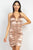 Halter Satin Ruching Dress