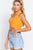 Halter Ruched Crop Sweater Knit Top