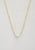 Pearl Bead Oval Link Necklace