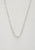 Pearl Bead Oval Link Necklace