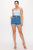 Belted Paperbag Denim Shorts