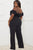 Ruffle Shoulder Shoulder Plus Size Jumpsuit