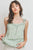 Ruffle detailed shirring peplum sleeveless top