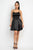 Crisscross A-line Cinched Skater Dress