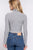 Long Slv Turtle Neck Rib Crop Knit Top