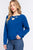 Long Slv X Strap V-neck Sweater