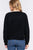 Long Slv X Strap V-neck Sweater