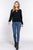 Long Slv X Strap V-neck Sweater