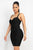 Sweetheart Wide Strap Bandage Dress