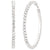 Rhinestone Circle Edge Hoop Earring