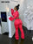 CM.YAYA Casual Women Two 2 Piece Set Outfits Street Ruched Flare Long Sleeve Button Tops and Stacked Pants Suit 2022 Tracksuit