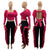 CM.YAYA Women Two 2 Piece Set Pull Long Sleeve Backless Crop Tops and Ruffles Side Patchwork Pants Matching Set Outfit Tracksuit