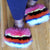 Casual Women Warm Plush Fur Slippers Girl's Fashion Amazing Fur Slides Ladies Lovely Luxury Furry Fur Flip Flops Home Flat Shoes