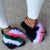 Casual Women Warm Plush Fur Slippers Girl's Fashion Amazing Fur Slides Ladies Lovely Luxury Furry Fur Flip Flops Home Flat Shoes