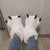 Creative Cute Bear Claw Winter Slippers Boys Girls Home Slippers Furry Warm Couple Indoor Shoes Women Cotton Boots Fur Slides