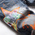 EH·MD Orange Splash Ink Jeans Men&#39;s Star Embroidery Patch 3D Printing Soft Casual Cotton Trend Youth Distress Extension Stretch