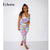 Echoine Women Casual Athleisure Outfit Striped Print Sleeveless Tank Top & High Waist Jogger Sweatpant Streetwear Two Piece Sets