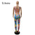 Echoine Women Casual Athleisure Outfit Striped Print Sleeveless Tank Top & High Waist Jogger Sweatpant Streetwear Two Piece Sets