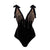 Fashion Gradient Black Bikinis 2023 New Bow Tie One Piece Swimsuit Sexy V-neck Summer Beach Wear Swimming Swimwear Backless Slim