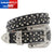 Fashion Luxury Strap Diamond Belt Western Crystal Studded Belt Cowgirl Cowboy Rhinestone Belt For Women Men Jean Cinto De Strass