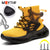 Fashion New Work Safety Boots Men Work Sneakers Steel Toe Safety Shoes Men Indestructible Shoes Puncture-Proof Work Boots 49 50