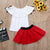 Floral Toddler Baby Girls Sets Sleeveless Off Shoulder Embroidery Rose Tops+skirts Outfits Set Summer Skirt Toddler Girl Cloth