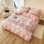 Brushed Cotton 4-In-1 Bedding Set Light Pink Twin Size Duvet Cover Bed Sheet Bedding Set