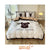 Brushed Cotton 4-In-1 Bedding Set Grid Twin Size Duvet Cover Bed Sheet Bedding Set