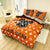 Brushed Cotton 4-In-1 Bedding Set Orange King Size Duvet Cover Bed Sheet Bedding Set