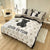 Brushed Cotton 4-In-1 Bedding Set White King Size Duvet Cover Bed Sheet Bedding Set