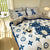 Brushed Cotton 4-In-1 Bedding Set Blue King Size Duvet Cover Bed Sheet Bedding Set