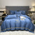 New light luxury washed cotton silk embroidery four pieces bedding set