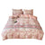 Brushed Cotton 4-In-1 Bedding Set Light Pink Twin Size Duvet Cover Bed Sheet Bedding Set