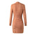 HarleyFashion 2022 Women Solid Knitted Dresses V-neck Shoulder Pads Sheath Mini Dress