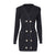 HarleyFashion Unique Customize Itian Style Handwork Braided Knitting Dress V neck Long Sleeve Sheath Luxury Dresses