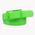 Plastic Belt with Plastic Buckle,Fashion 15 Solid Color Silicone Ladies Belt with Nice Smell