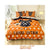 Brushed Cotton 4-In-1 Bedding Set Orange King Size Duvet Cover Bed Sheet Bedding Set