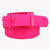 Plastic Belt with Plastic Buckle,Fashion 15 Solid Color Silicone Ladies Belt with Nice Smell