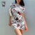 Hello Kitty Women&#39;s Summer Mini Party Dress 2023 Slim Hip Sexy Tight Y2K Short Sleeve Round neck Night Club Mini Dresses Clothes