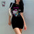 Hello Kitty Women&#39;s Summer Mini Party Dress 2023 Slim Hip Sexy Tight Y2K Short Sleeve Round neck Night Club Mini Dresses Clothes