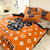 Brushed Cotton 4-In-1 Bedding Set Orange King Size Duvet Cover Bed Sheet Bedding Set