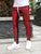 High Quality Men's  Korean Version Checked Fashion Patchwork Color Matching Small Legs Trouser Slim Casual Sports Pencil Pants
